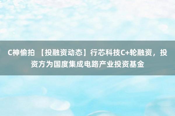 C神偷拍 【投融资动态】行芯科技C+轮融资，投资方为国度集成电路产业投资基金