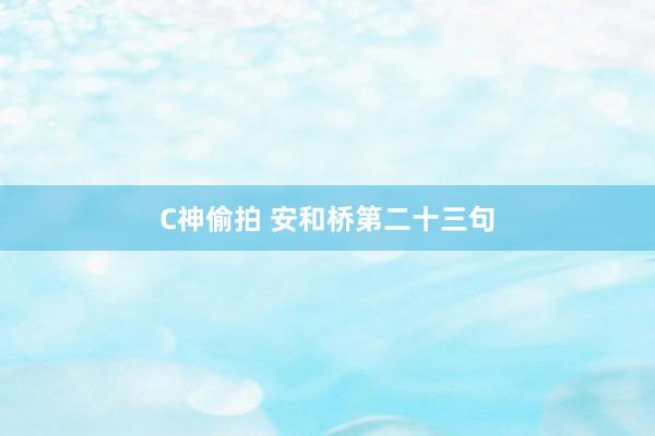 C神偷拍 安和桥第二十三句