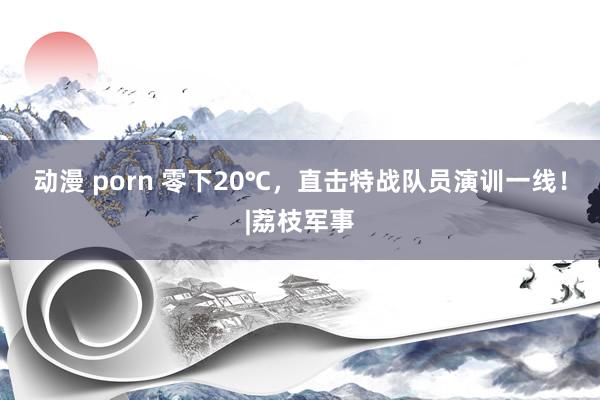 动漫 porn 零下20℃，直击特战队员演训一线！|荔枝军事