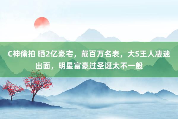 C神偷拍 晒2亿豪宅，戴百万名表，大S王人凄迷出面，明星富豪过圣诞太不一般