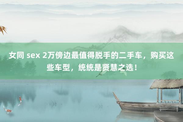 女同 sex 2万傍边最值得脱手的二手车，购买这些车型，统统是贤慧之选！