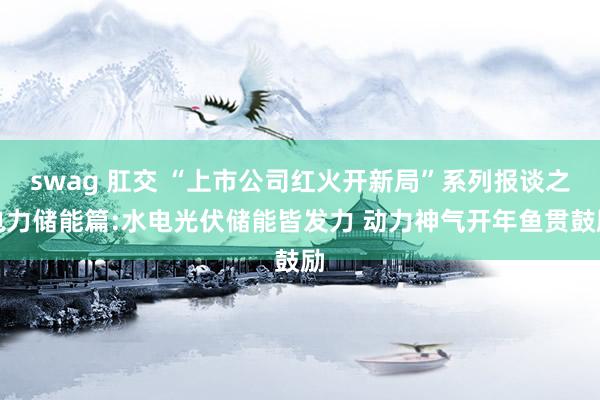swag 肛交 “上市公司红火开新局”系列报谈之电力储能篇:水电光伏储能皆发力 动力神气开年鱼贯鼓励