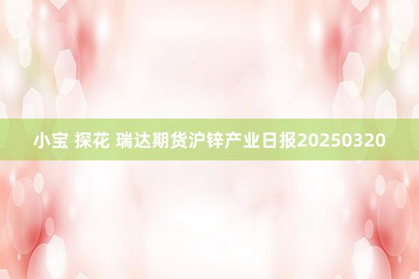 小宝 探花 瑞达期货沪锌产业日报20250320