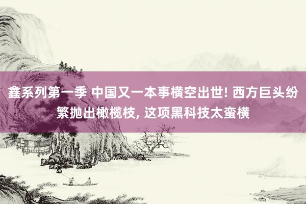 鑫系列第一季 中国又一本事横空出世! 西方巨头纷繁抛出橄榄枝， 这项黑科技太蛮横