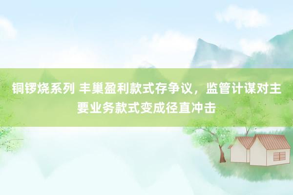 铜锣烧系列 丰巢盈利款式存争议，监管计谋对主要业务款式变成径直冲击