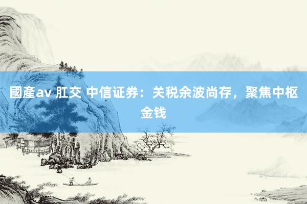 國產av 肛交 中信证券：关税余波尚存，聚焦中枢金钱