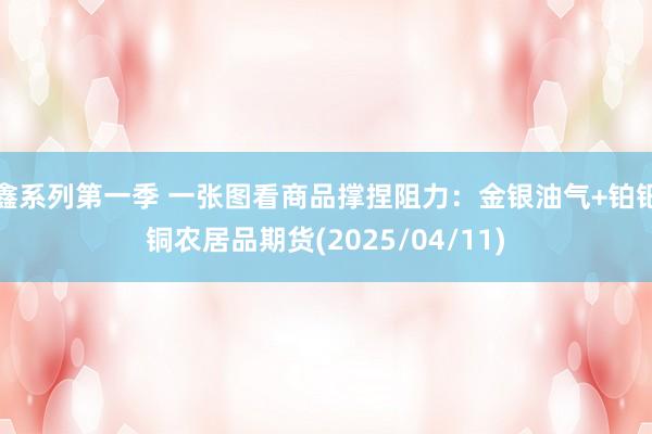 鑫系列第一季 一张图看商品撑捏阻力：金银油气+铂钯铜农居品期货(2025/04/11)