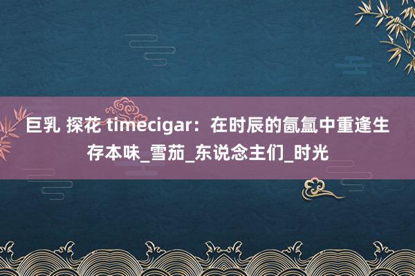 巨乳 探花 timecigar：在时辰的氤氲中重逢生存本味_雪茄_东说念主们_时光