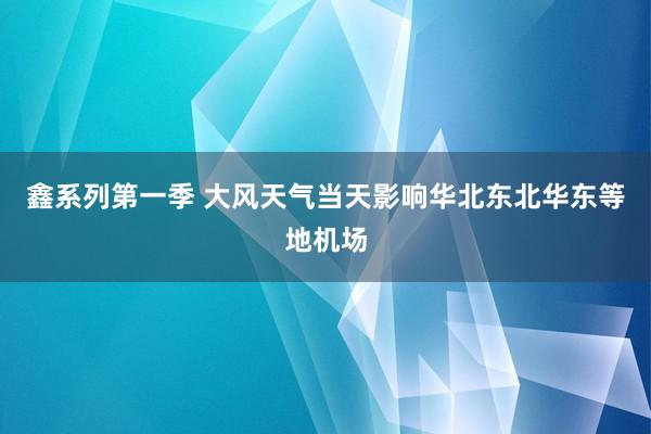 鑫系列第一季 大风天气当天影响华北东北华东等地机场