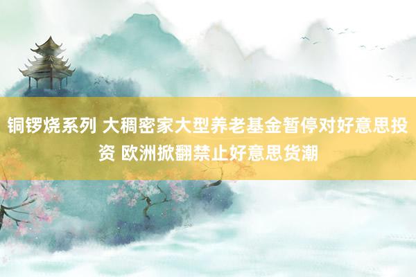 铜锣烧系列 大稠密家大型养老基金暂停对好意思投资 欧洲掀翻禁止好意思货潮