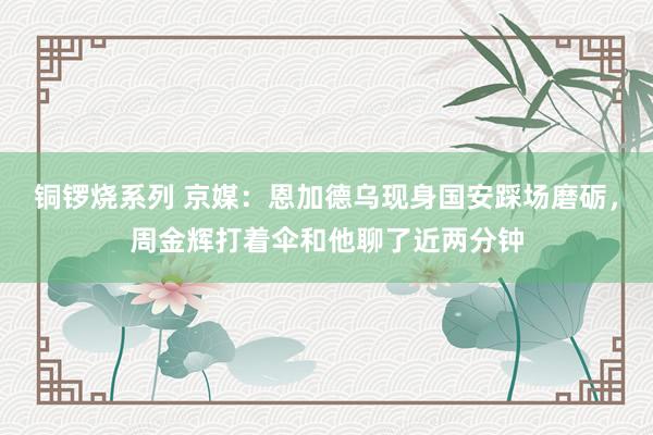 铜锣烧系列 京媒：恩加德乌现身国安踩场磨砺，周金辉打着伞和他聊了近两分钟