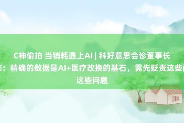 C神偷拍 当销耗遇上AI | 科好意思会诊董事长李临：精确的数据是AI+医疗改换的基石，需先贬责这些问题